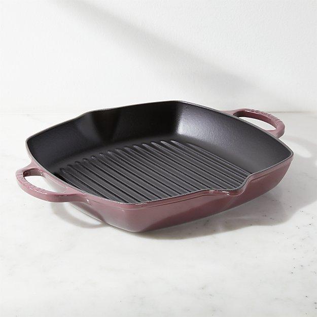 Le Creuset Fig Deep Square Grill Pan