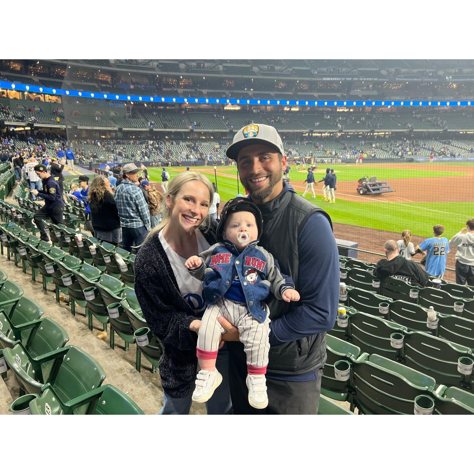 First baseball game for Rory - GO DODGERS!!!!