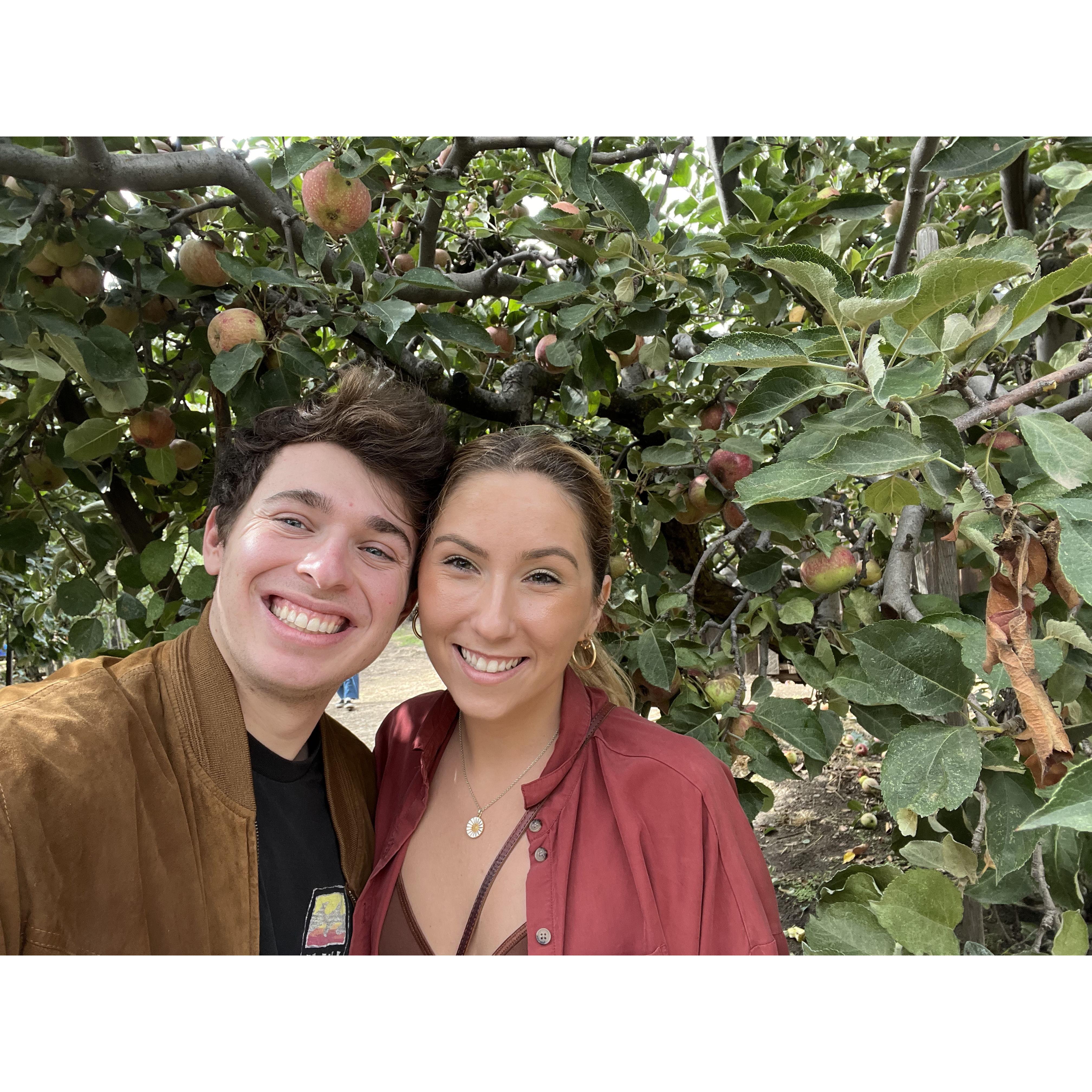 Fitting in time for our annual Fall tradition, amongst Jake's busy CFA studying to go apple picking in October 2022!