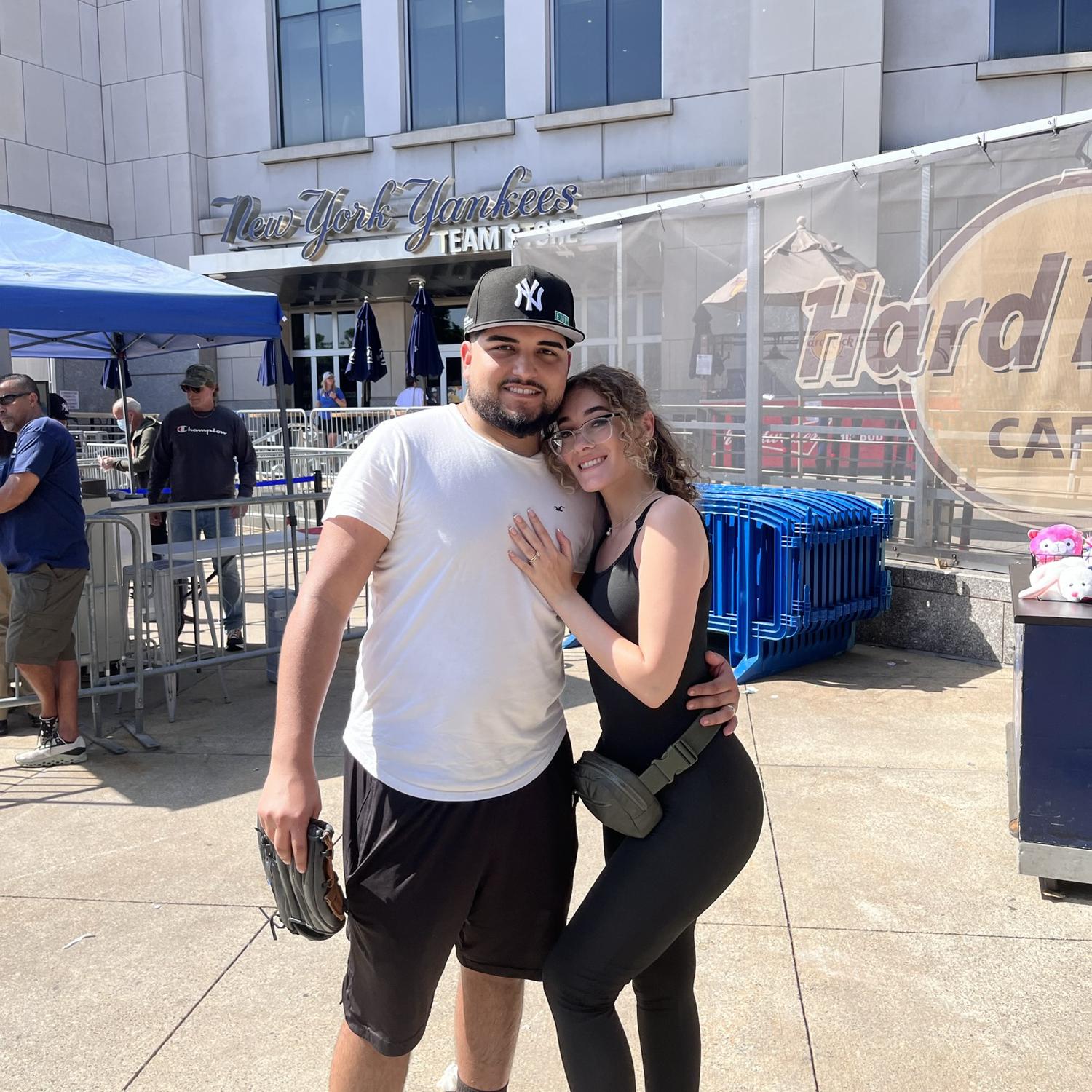 Our first baseball game together