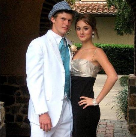 Homecoming 2009. This time is it Erin's turn to wear a white outfit.