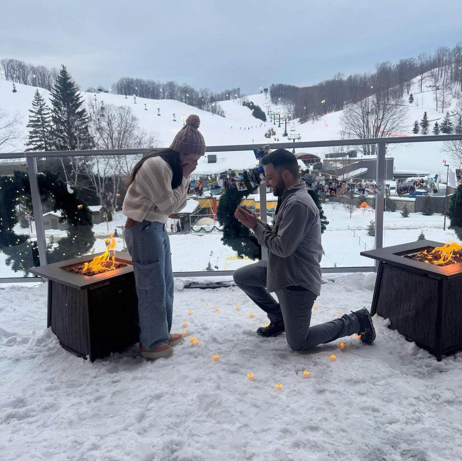 02/22 ♥︎ We got engaged on our snowboarding trip. Completely surprised & overwhelmed with happy feelings. 2025.