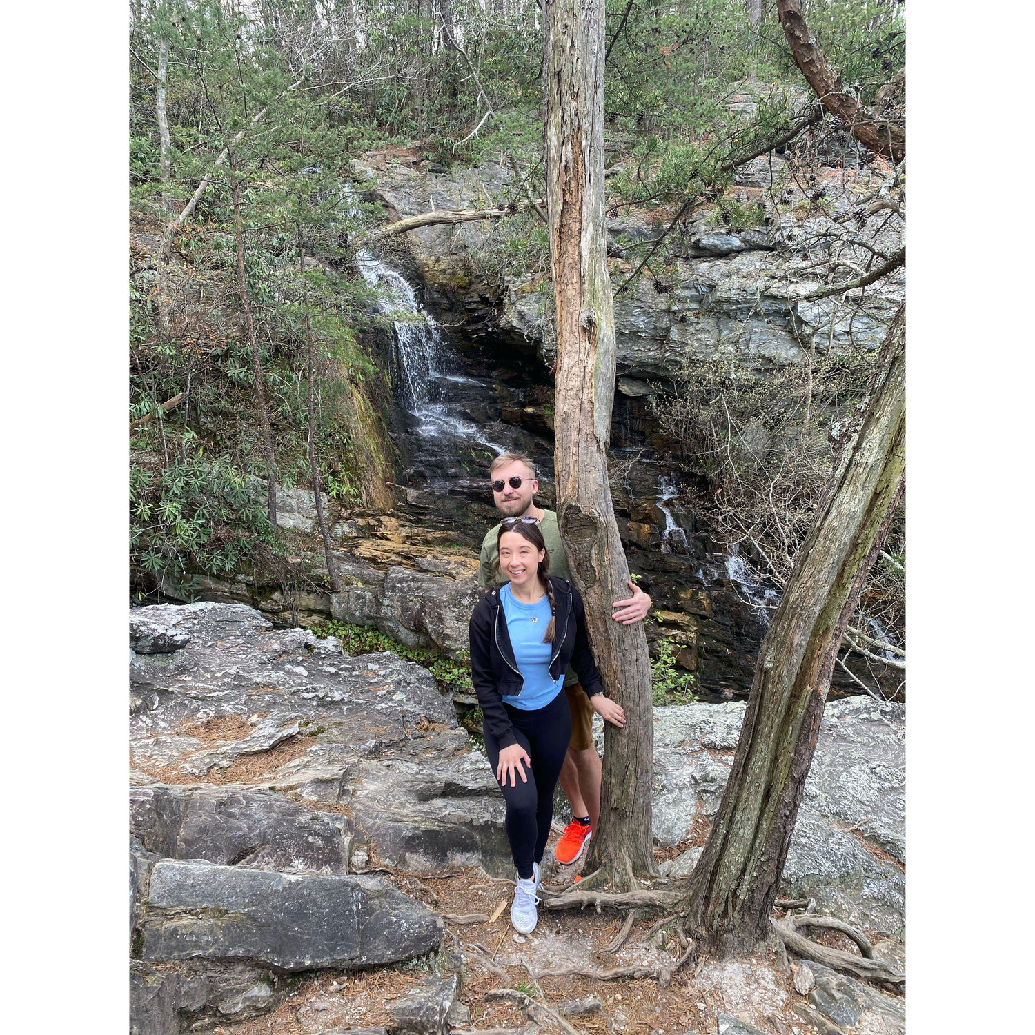 Hiking in North Carolina on travel nursing assignment 2024