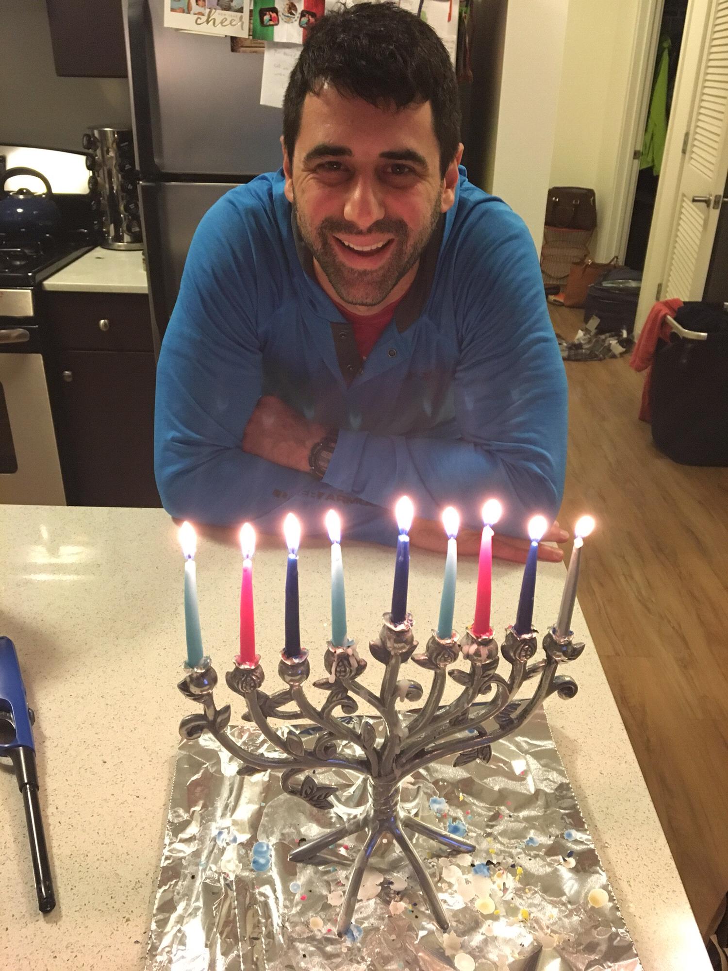Our first Hanukkah together 💙