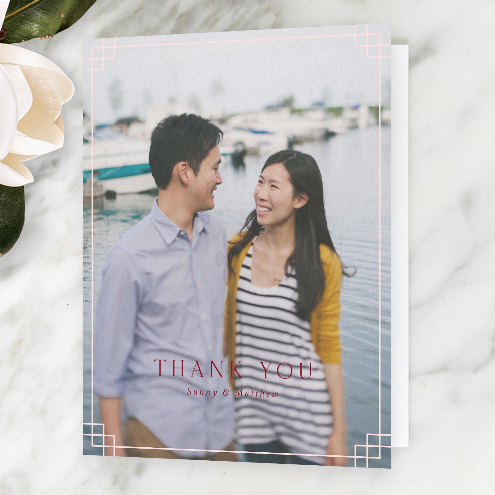 Zola Thank You Cards Meili Photo