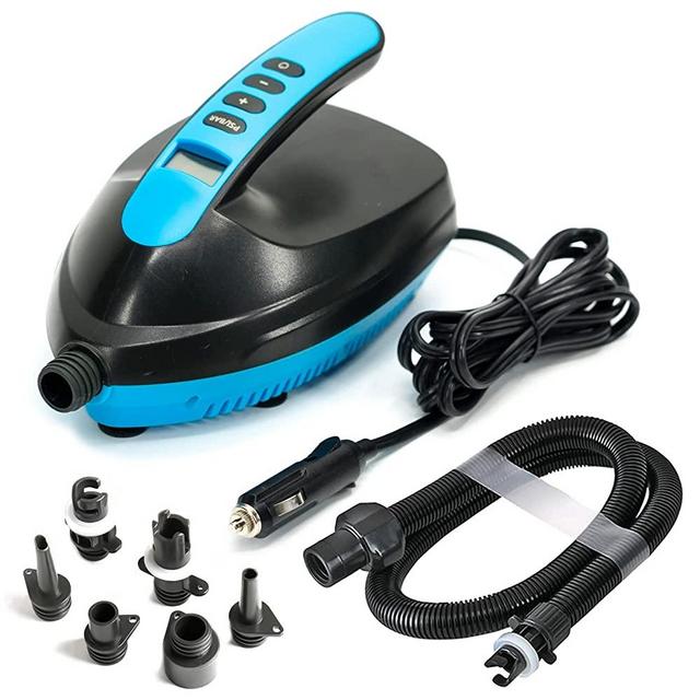VACHAN Electric Air Pump Compressor - 16PSI Air Pump with LCD Digital, 110W 12 Volt Quick Air Inflator - for Stand Up Paddle Board, Pool, Water Sport, Inflatable Tent