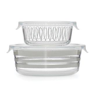 new york Charlotte Street Round Food Storage, Set of 2