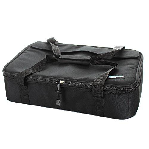 FlexiFreeze Insulated Dessert Cooler - Casserole Carrier for Cold Dishes Black