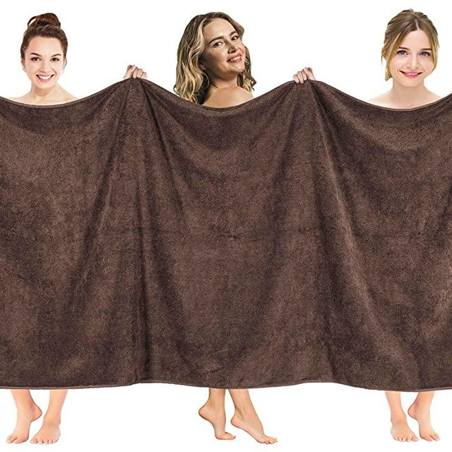 American Soft Linen 40x80 Inches Premium, Soft & Luxury 100% Ringspun Genuine Cotton 650 GSM Extra Large Jumbo Turkish Bath Towel for Maximum Softness & Absorbent [Worth $64.99] Chocolate Brown
