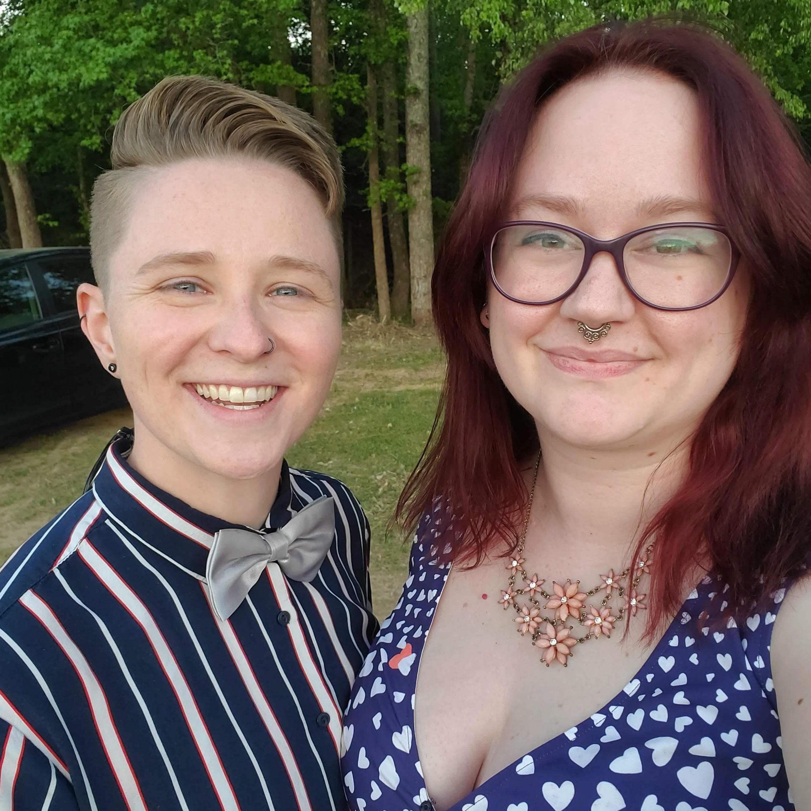 Looking cute at Micki and Gene's wedding.