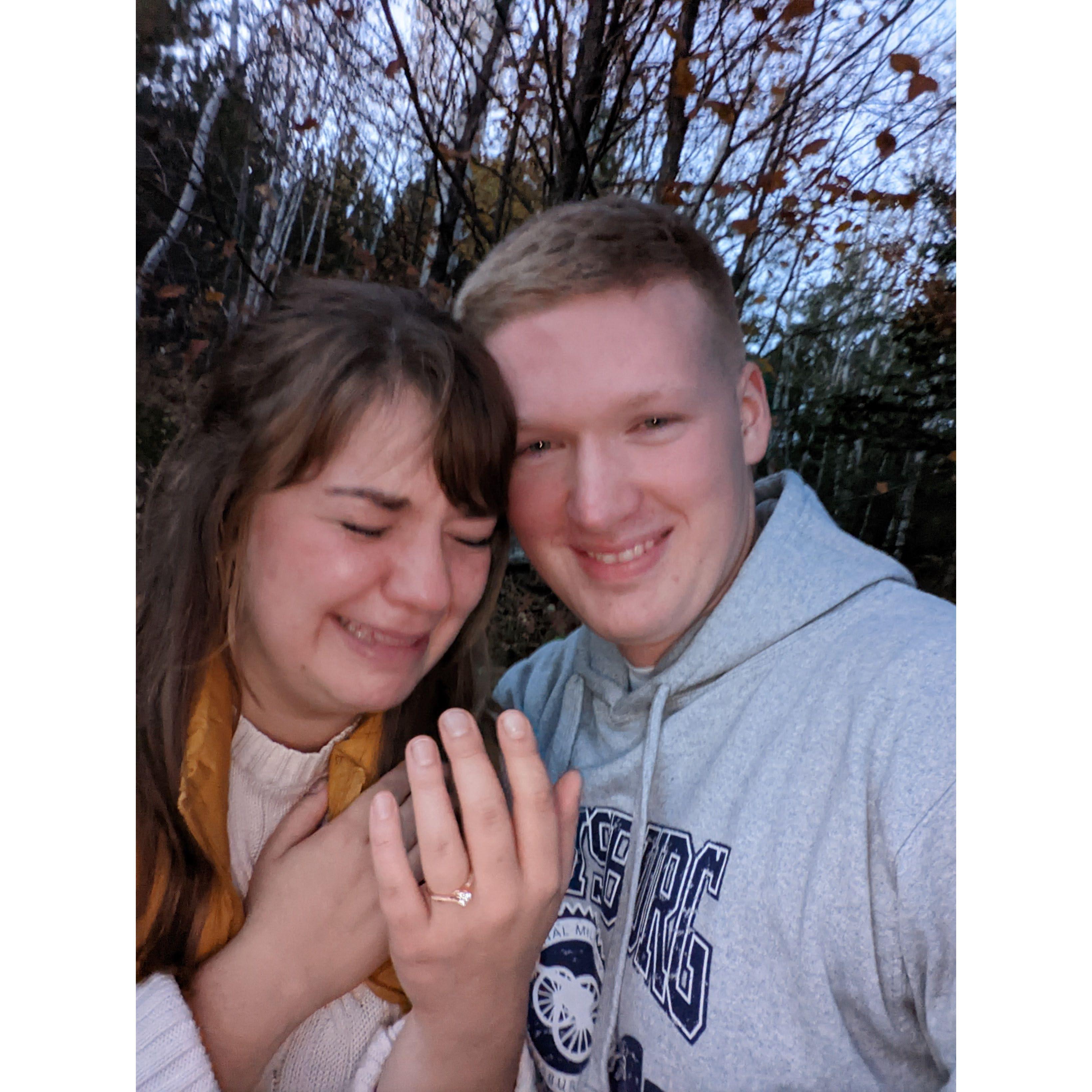 Right after we got engaged in the UP