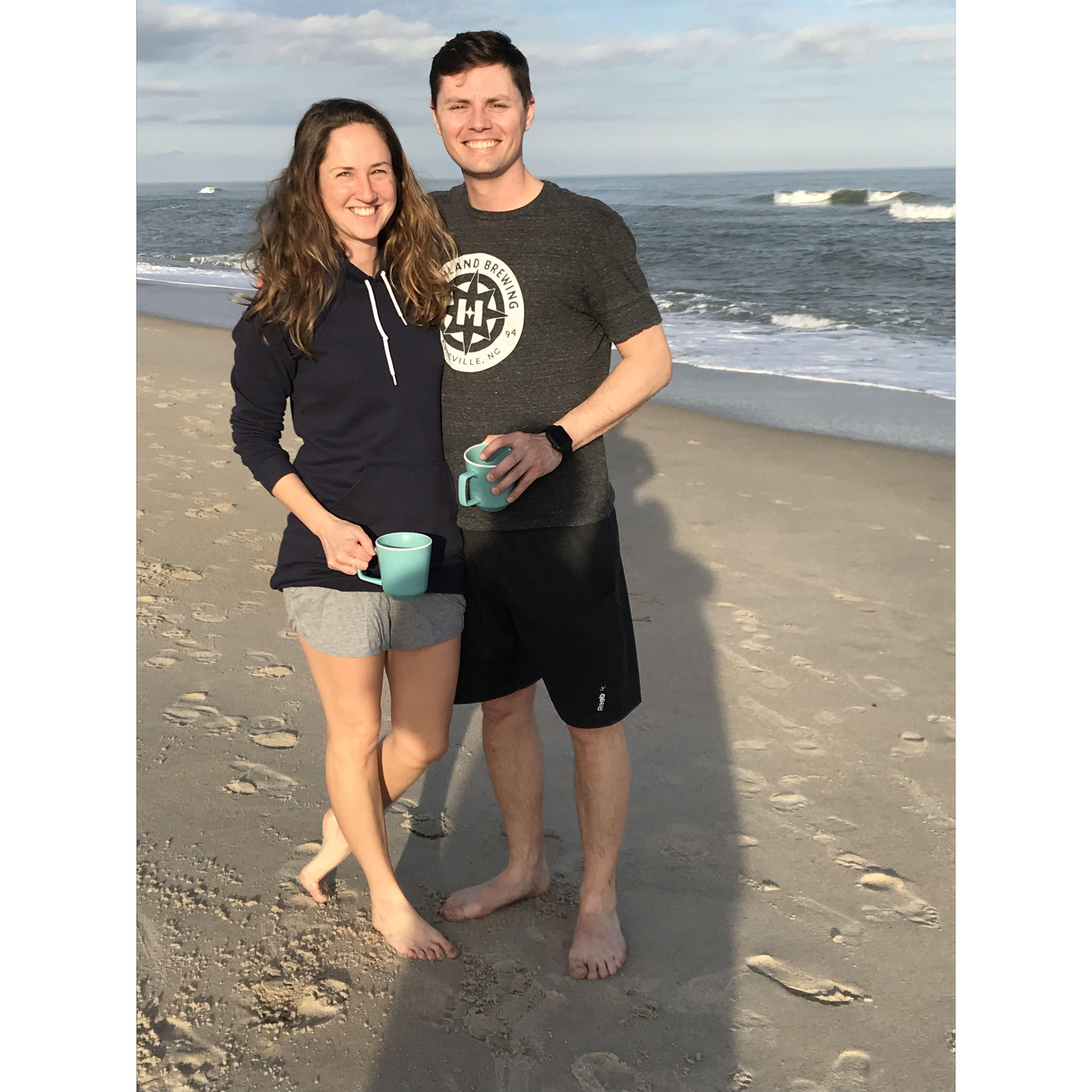 First trip together NYE 2018 - Carolina Beach...our coming out (as a couple) photo on Instagram.