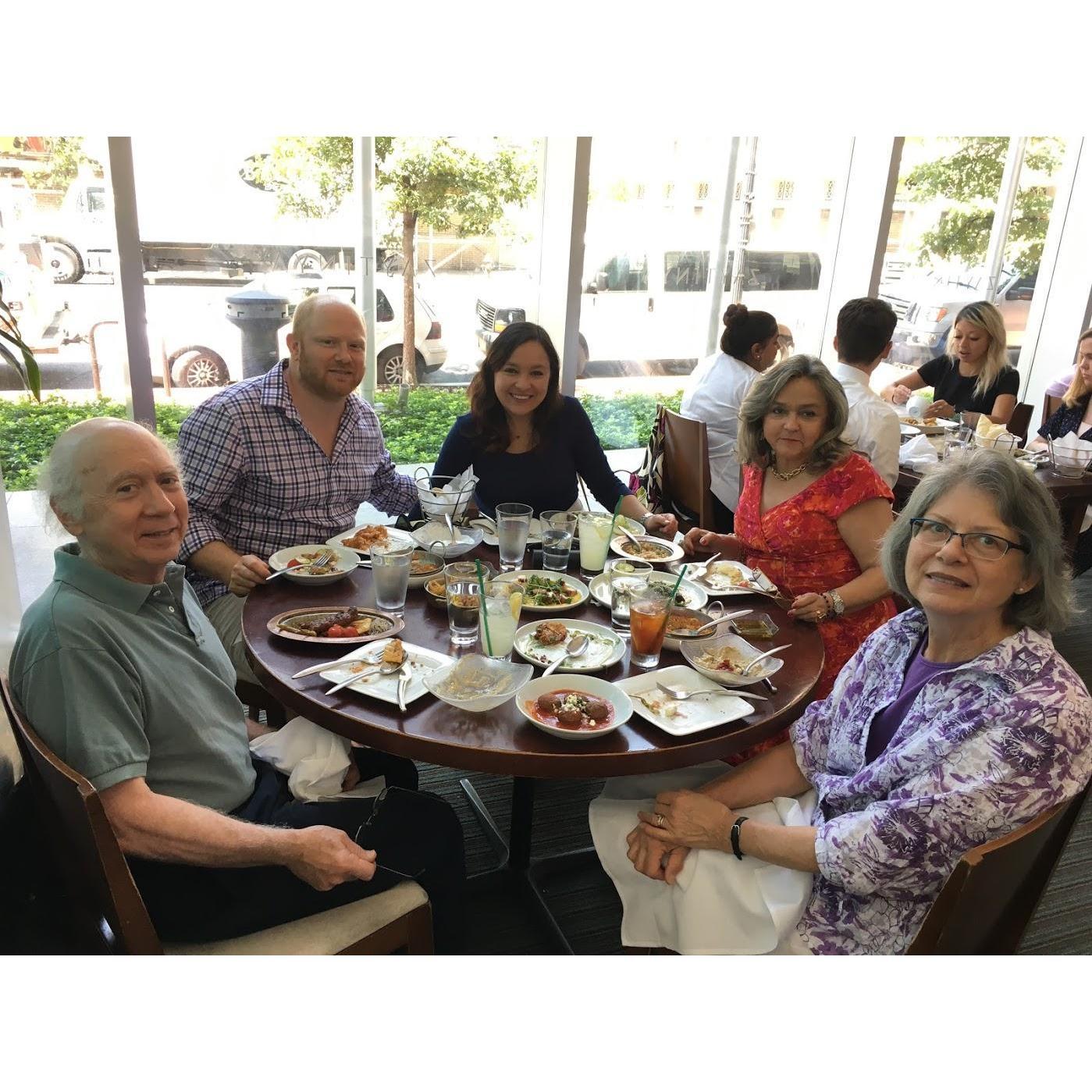 The day (some of) our parents first met at Zaytinya DC, July 2018.