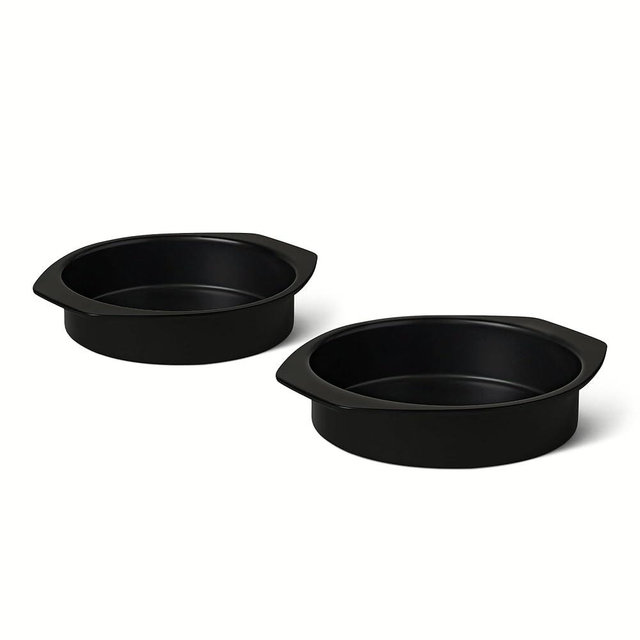 Amazon Basics Nonstick Round Cake Pan, Dishwasher and Oven-Safe, 9 in., Set of 2