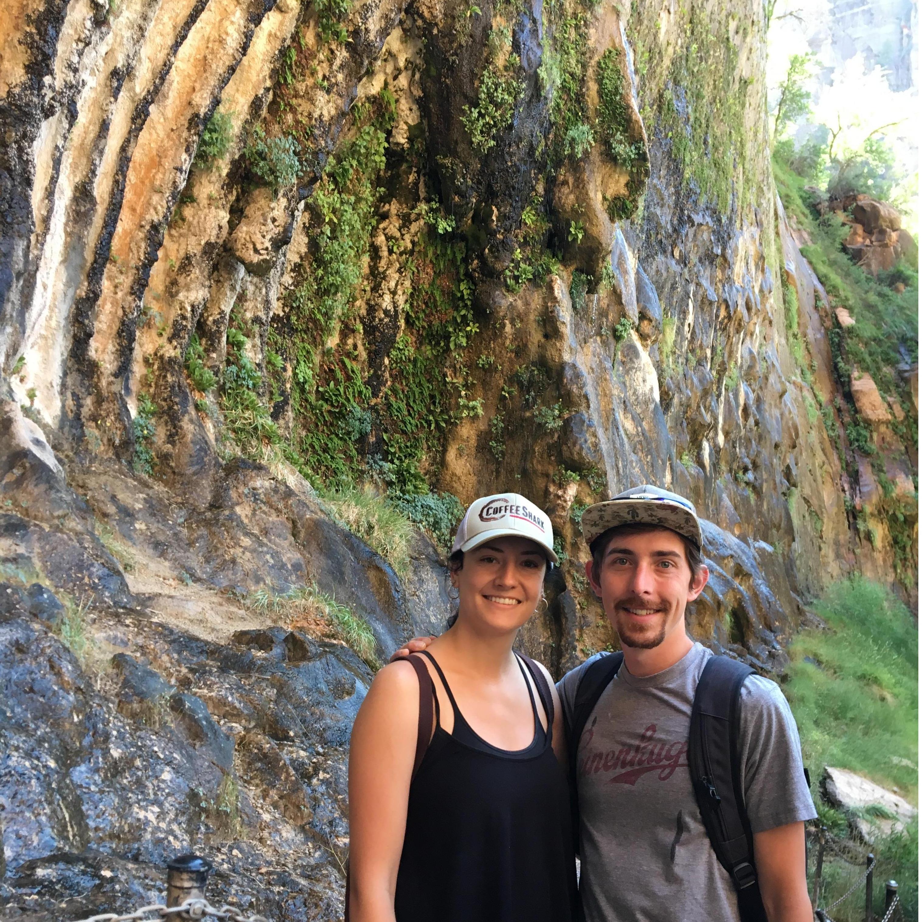 the weeping rock in Zion, would recommend.