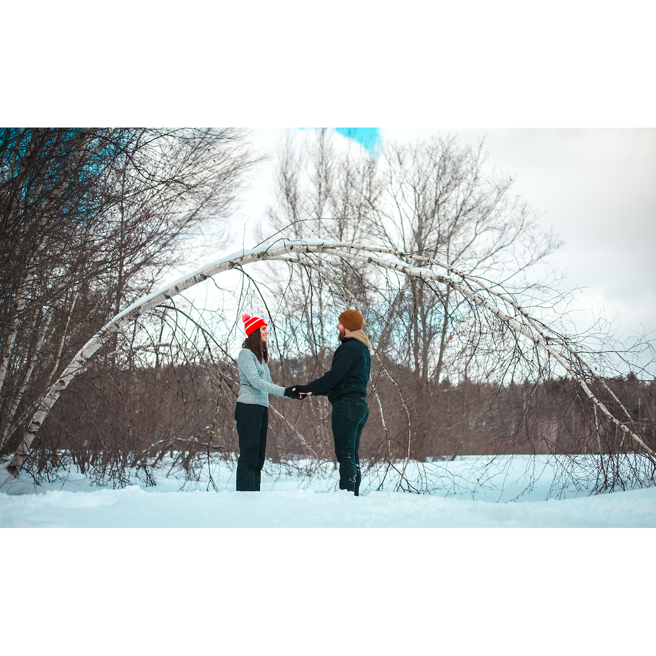 Tadin visiting me on a shoot up north! This is the photo we used to tell the internet we were engaged.