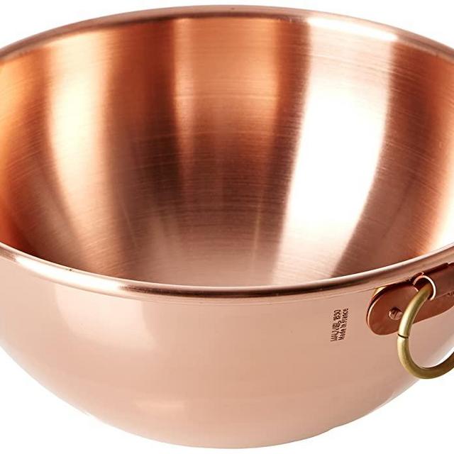 Mauviel Made In France M'Passion 2191.26 Copper 10-Inch/4.6L/4.9-Quart Egg White Bowl with Ring