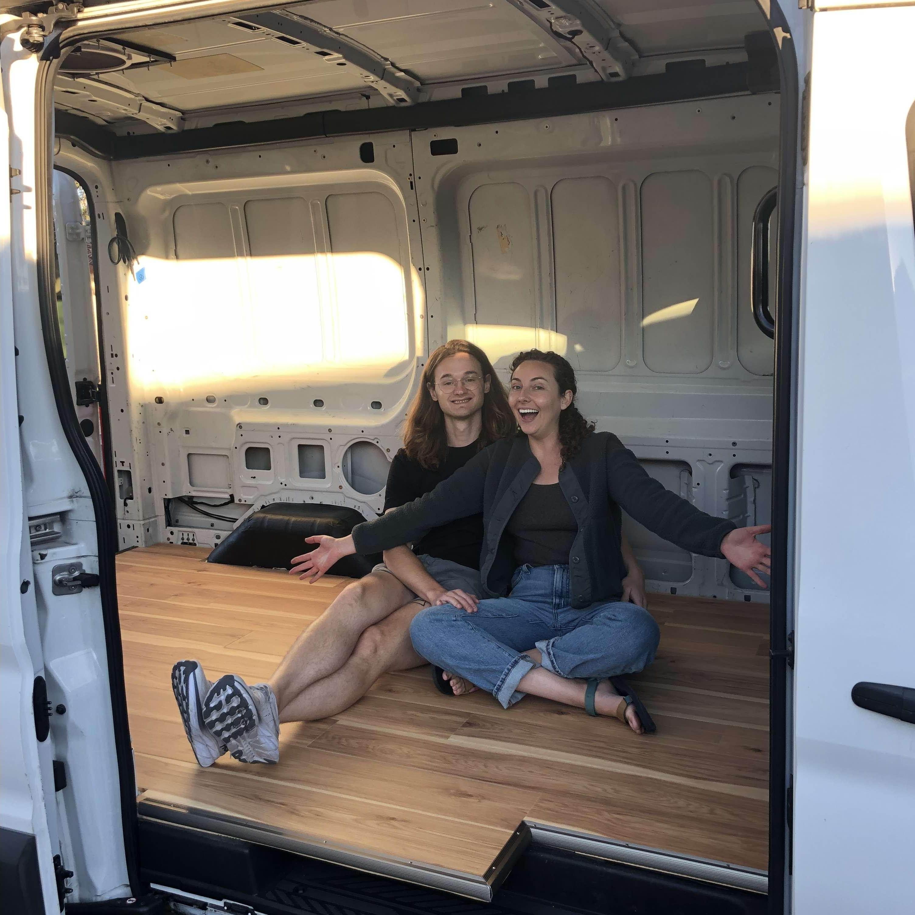 After we finished the floor in our first “home”