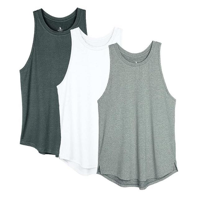 icyzone Women's Racerback Workout Tank Tops - Athletic Yoga Tops, Running Exercise Gym Shirts (Pack of 3)
