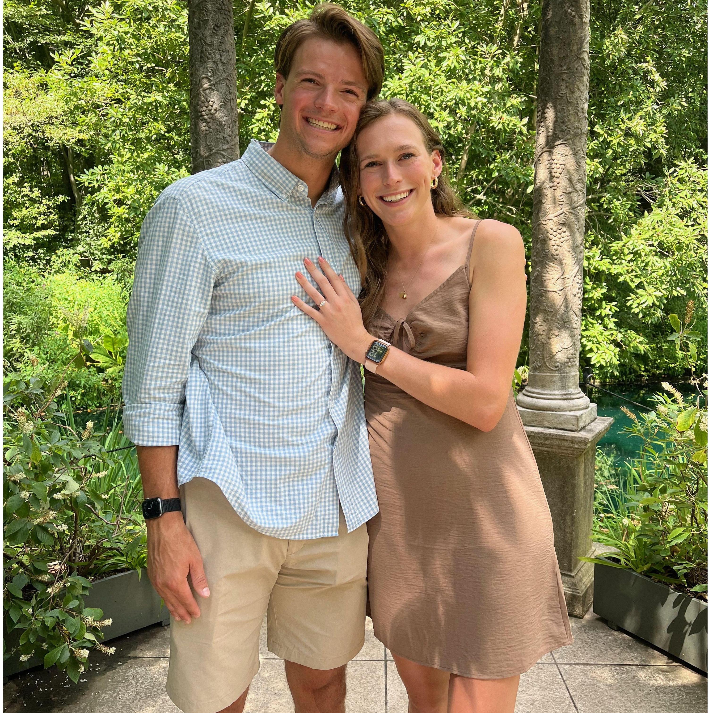 The moment after we got engaged!