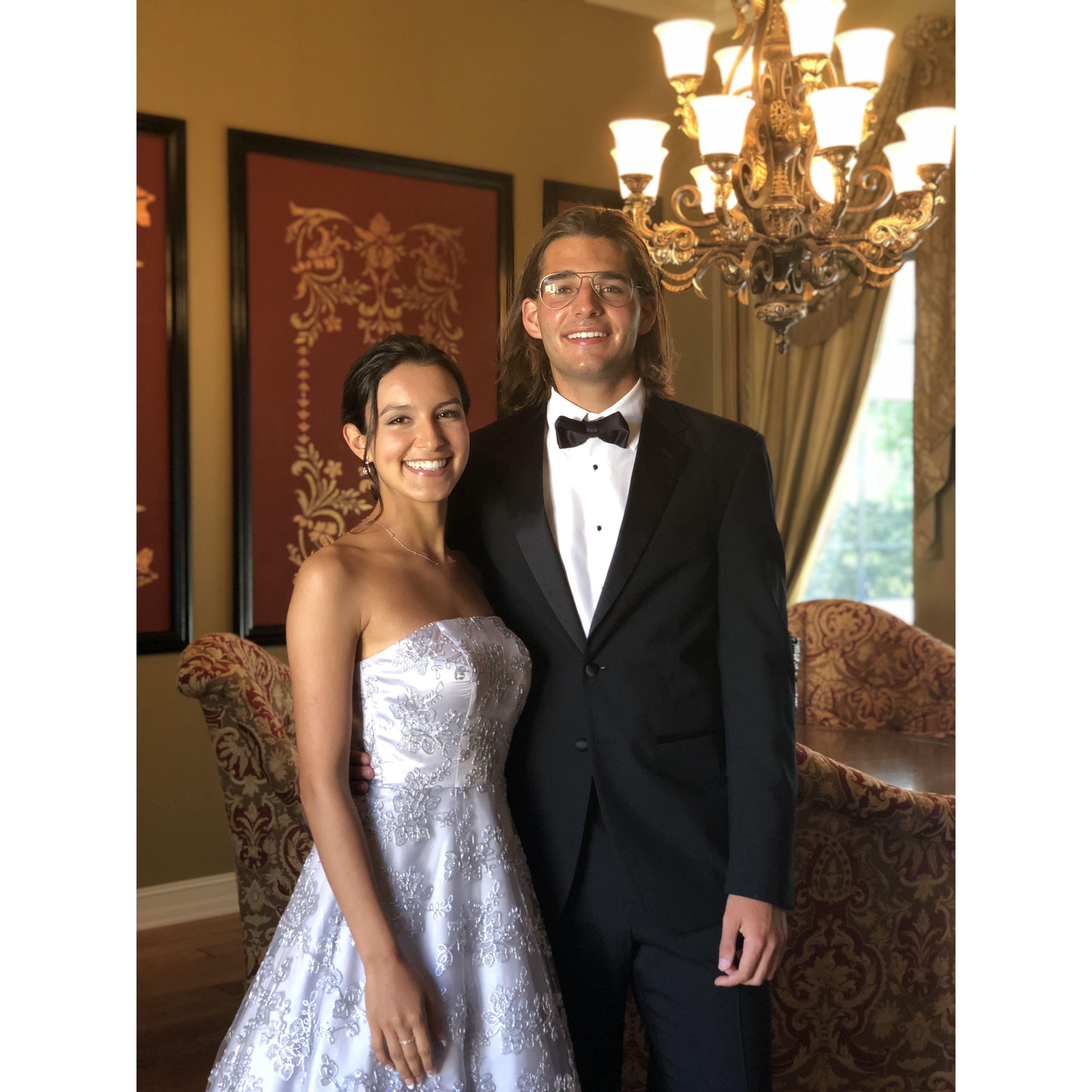 Us going to the Debutante Ball to support Lana