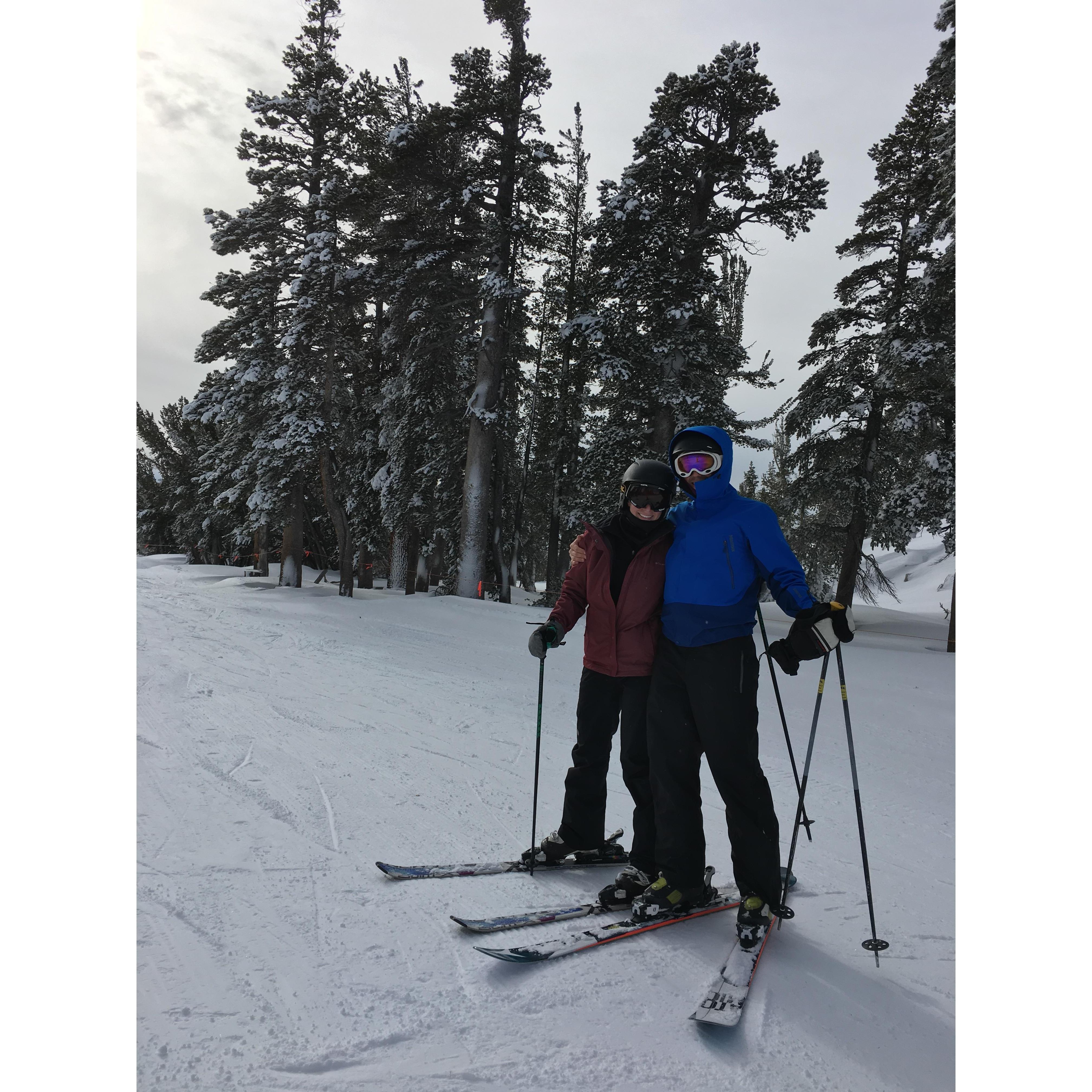 Jenna's first ski trip with Matt - December 2016