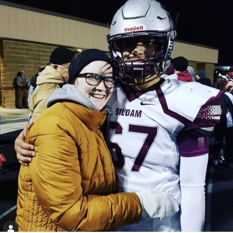 Moments after his last ever football game