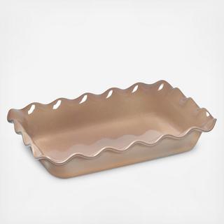 HR Collection Ruffled Rectangular Baker