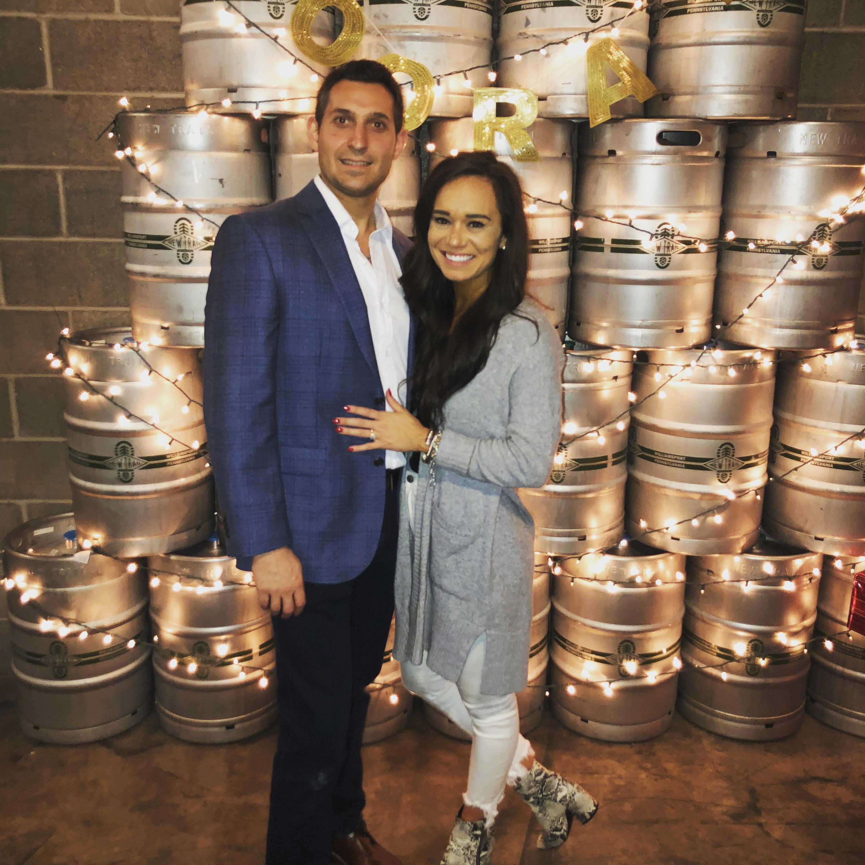 The night we got engaged!