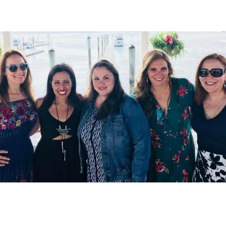 Me and my bridesmaids, minus Andrea.
