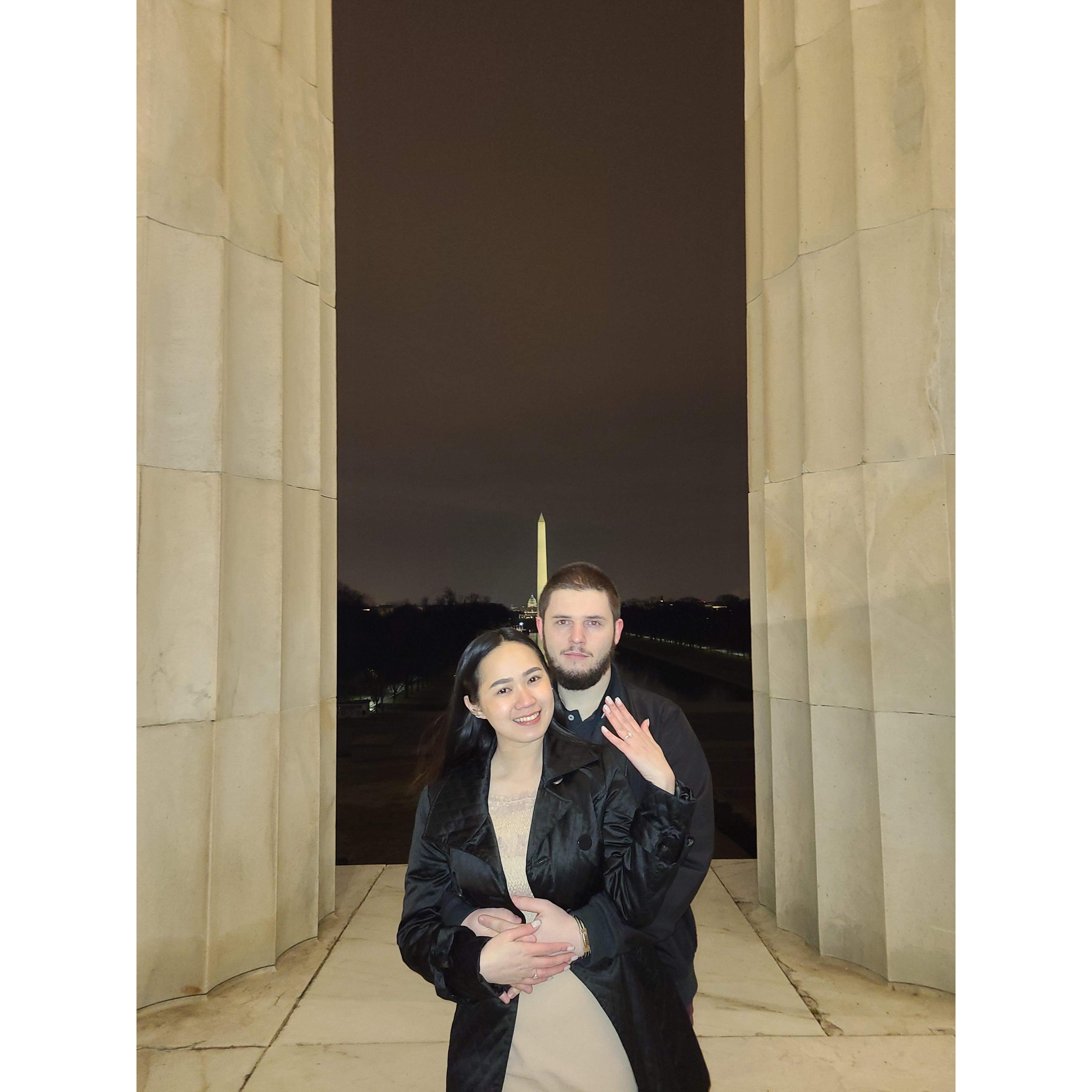 The night I said ''Yes'' to William. <3