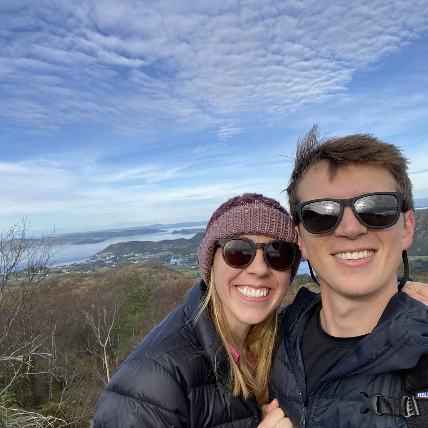 Kjortåsen hike overlooking Tau, Norway (Ellen's family's hometown).