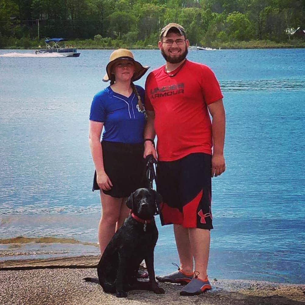 Taylor and Nathan at Long Lake during Nathan's birthday weekend. June 9, 2019