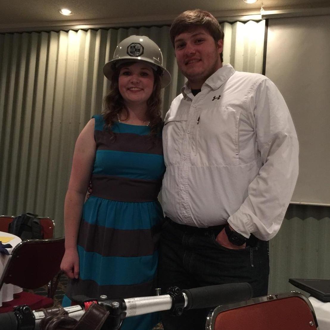 Torries Senior Banquet where she got her Hardhat to wear at graduation!