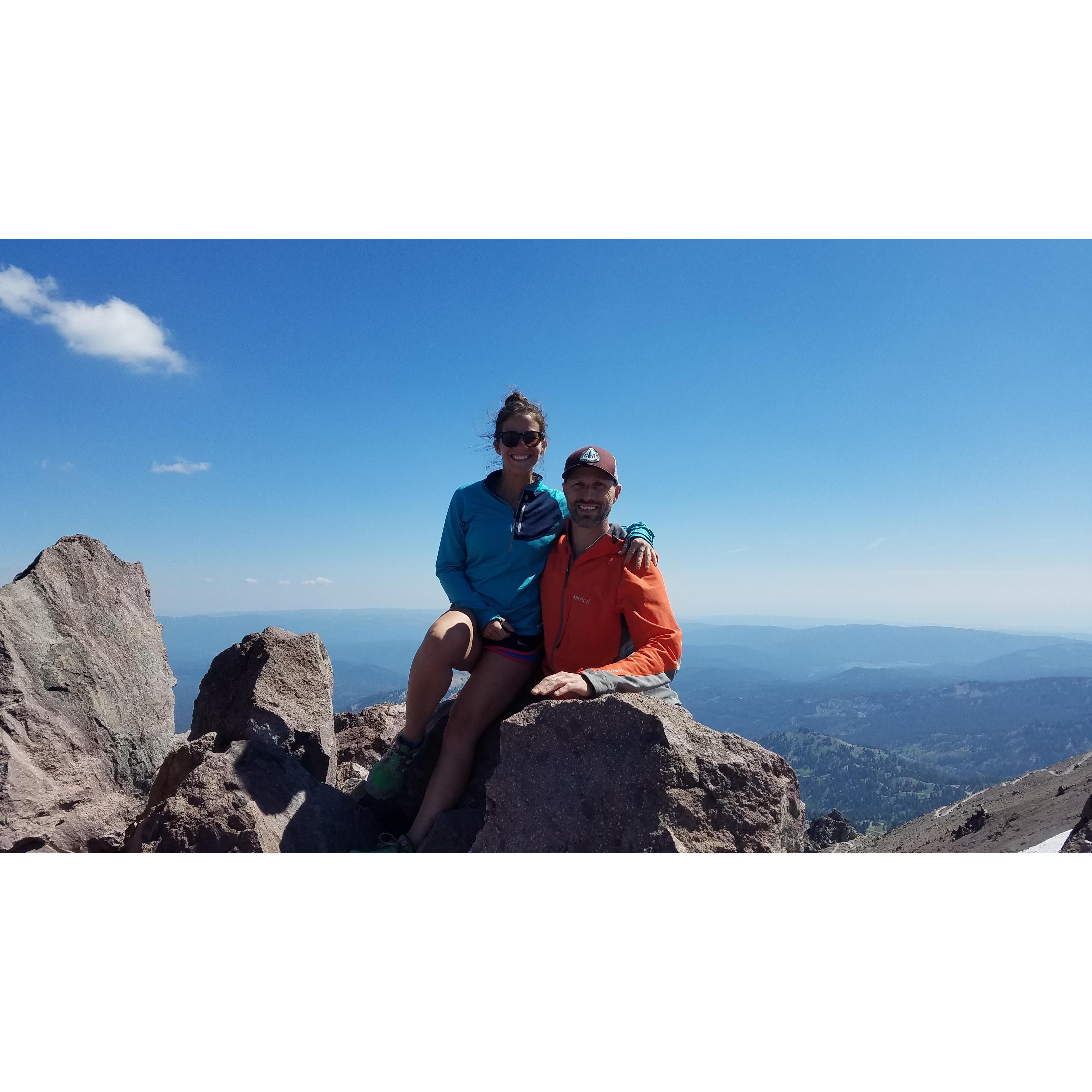After hiking to the top of Mt. Shasta in July 2018.