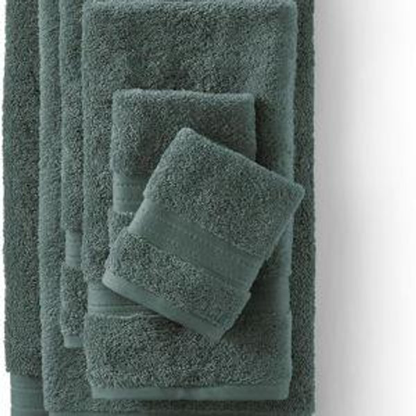 Lands' End Supima Towel Evening Forest 6 Piece Towel Set