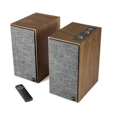 Klipsch - The Fives Powered Speakers with HDMI-ARC - Walnut