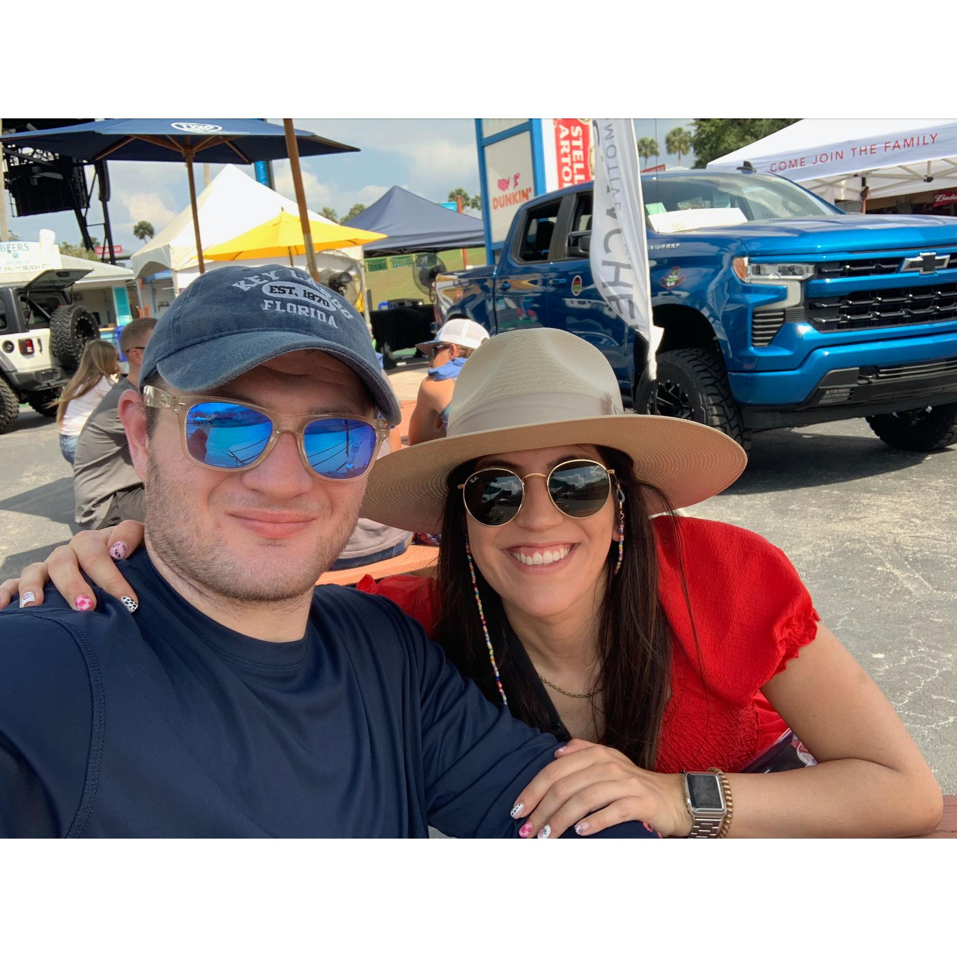 At the Rib Roundup Country Music Festival in West Palm Beach