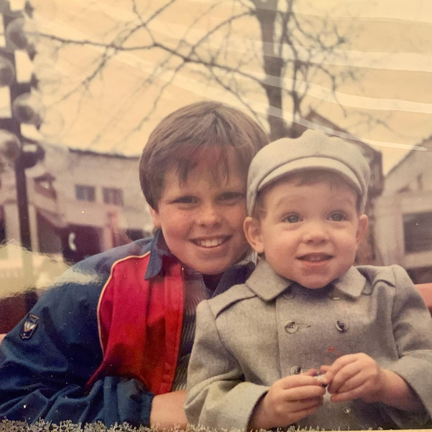 Brian with his big brother Timmy