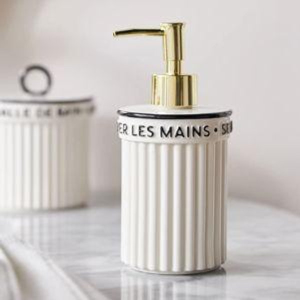 Claudette Glazed Ceramic Soap Dispenser