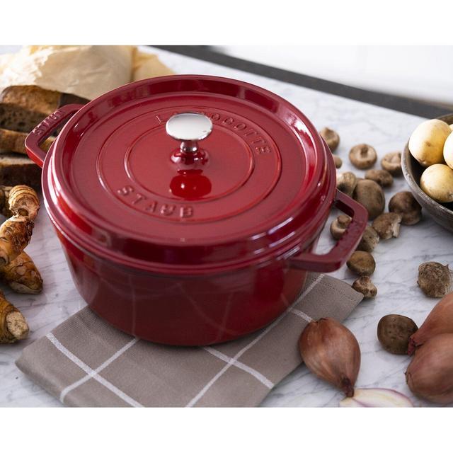 Staub 4 qt. Cast Iron Round Dutch Oven