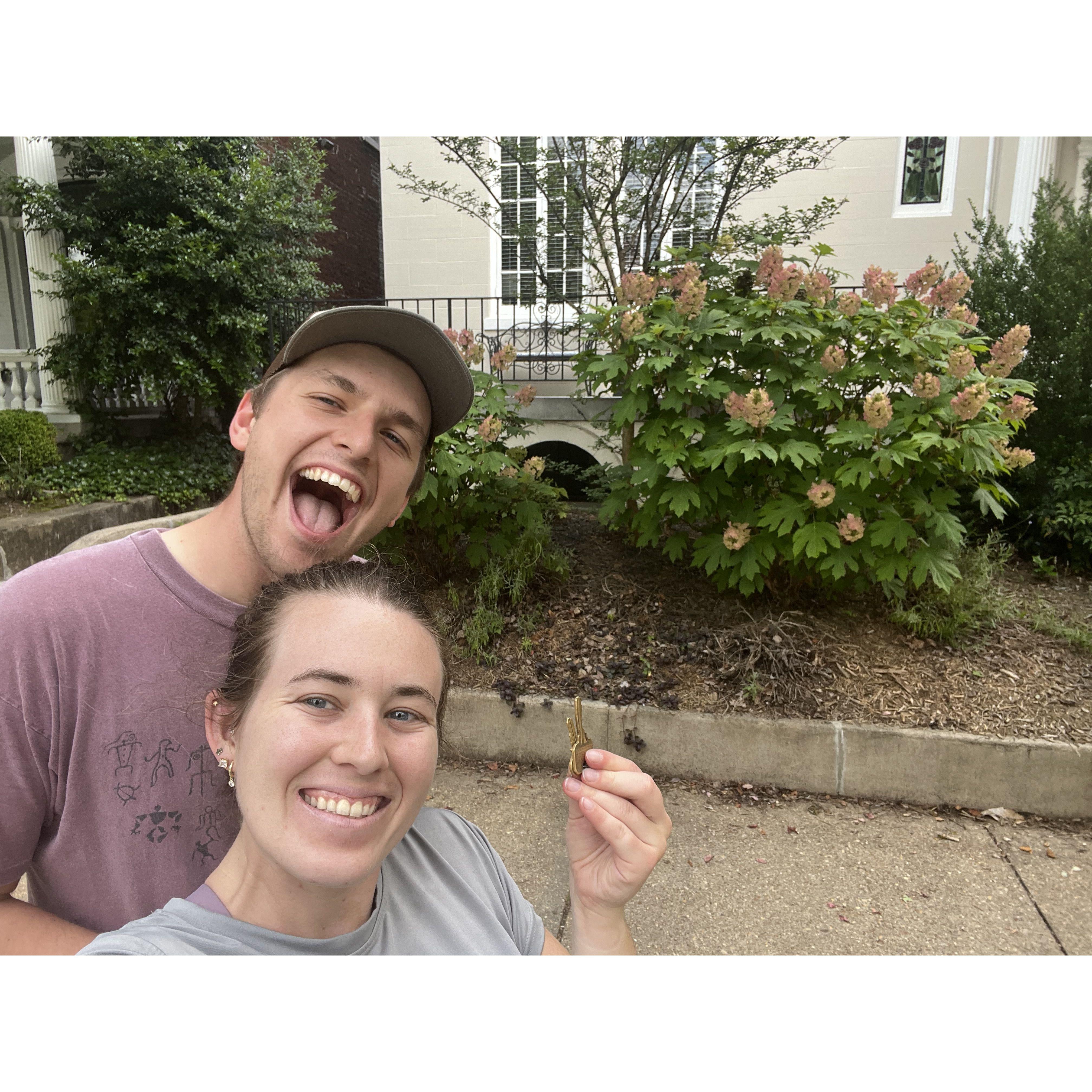 Eli packed up and moved to Richmond in 2023, and on July 4th among the fireworks we moved into our first apartment together on Monument Avenue.