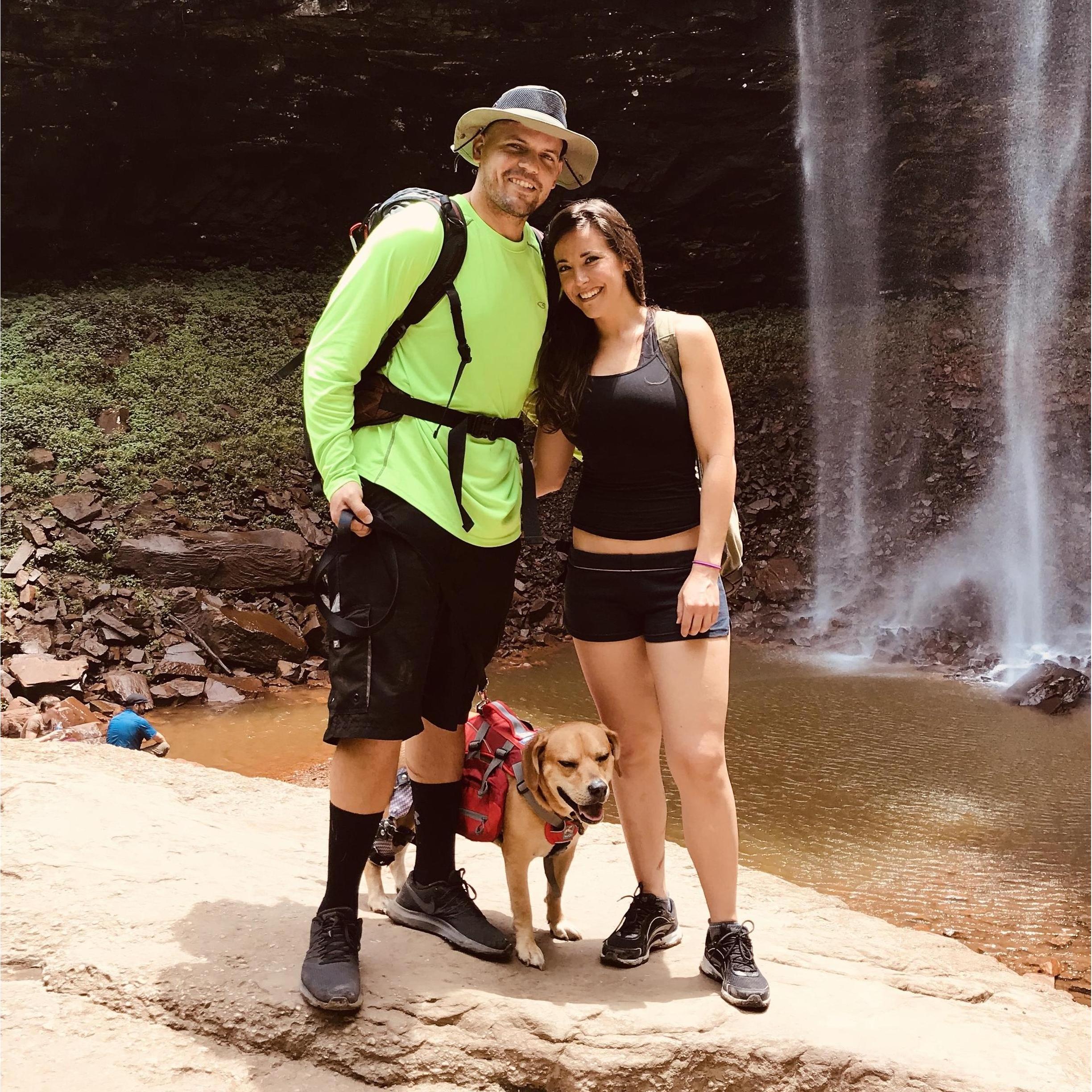 Finally made it to the bottom of Falls Creek Falls Tennessee.
