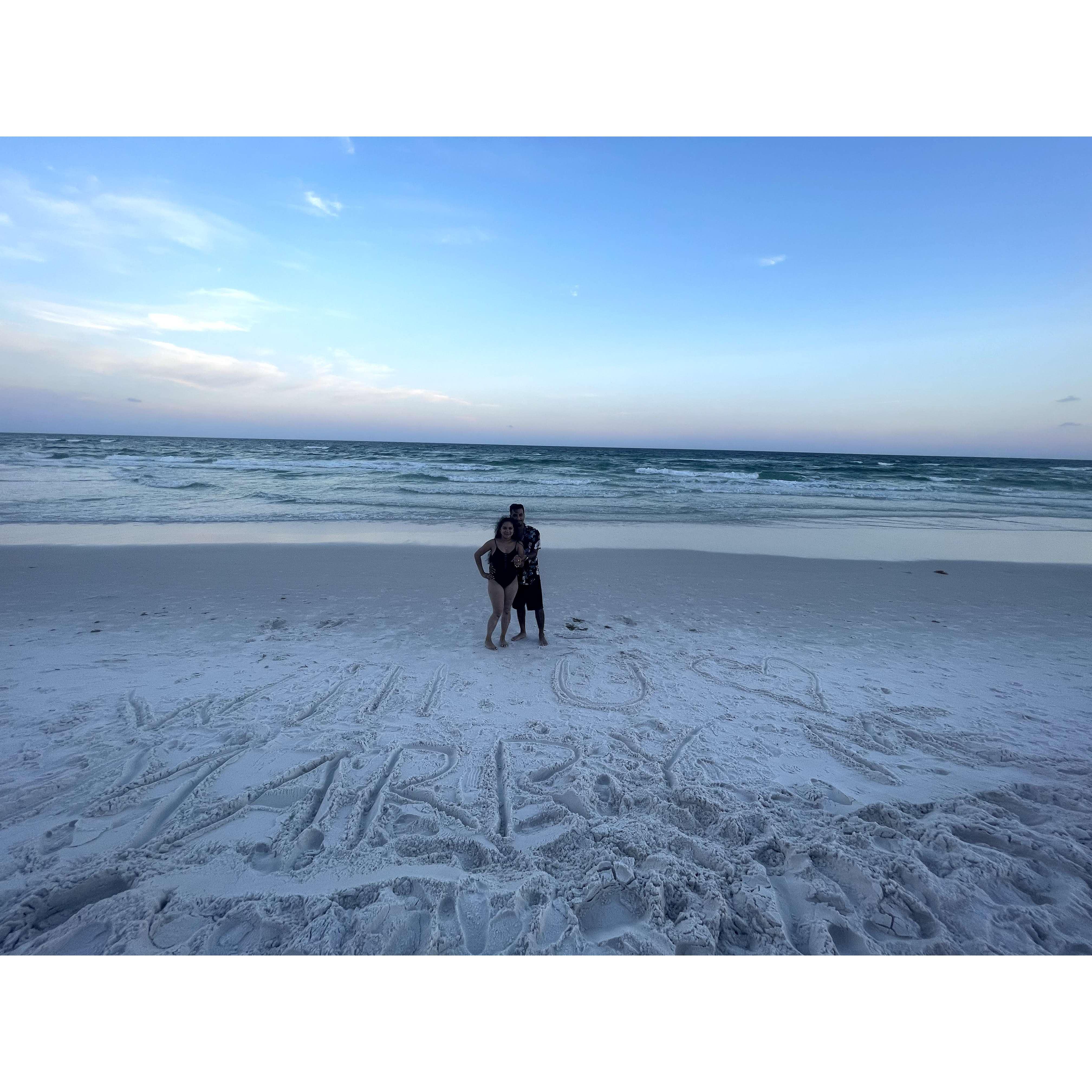 Written in the sand... 