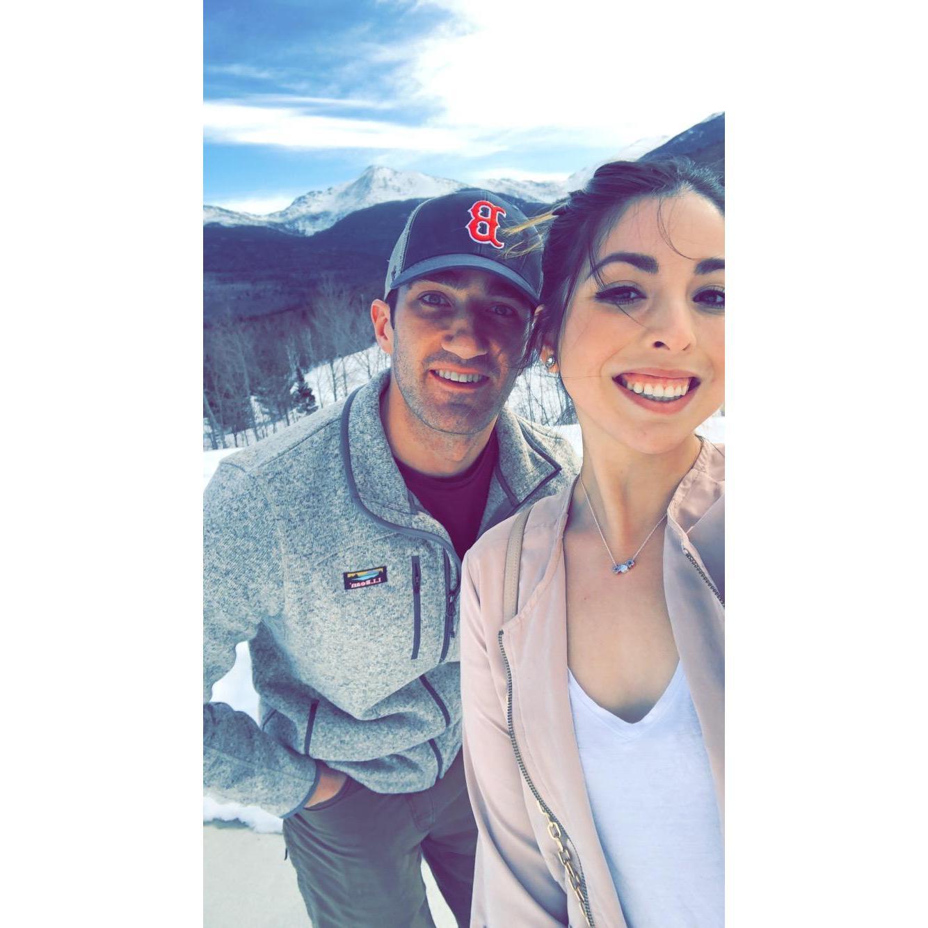 One of our first dates! Her first time on skis and her first time snow tubing