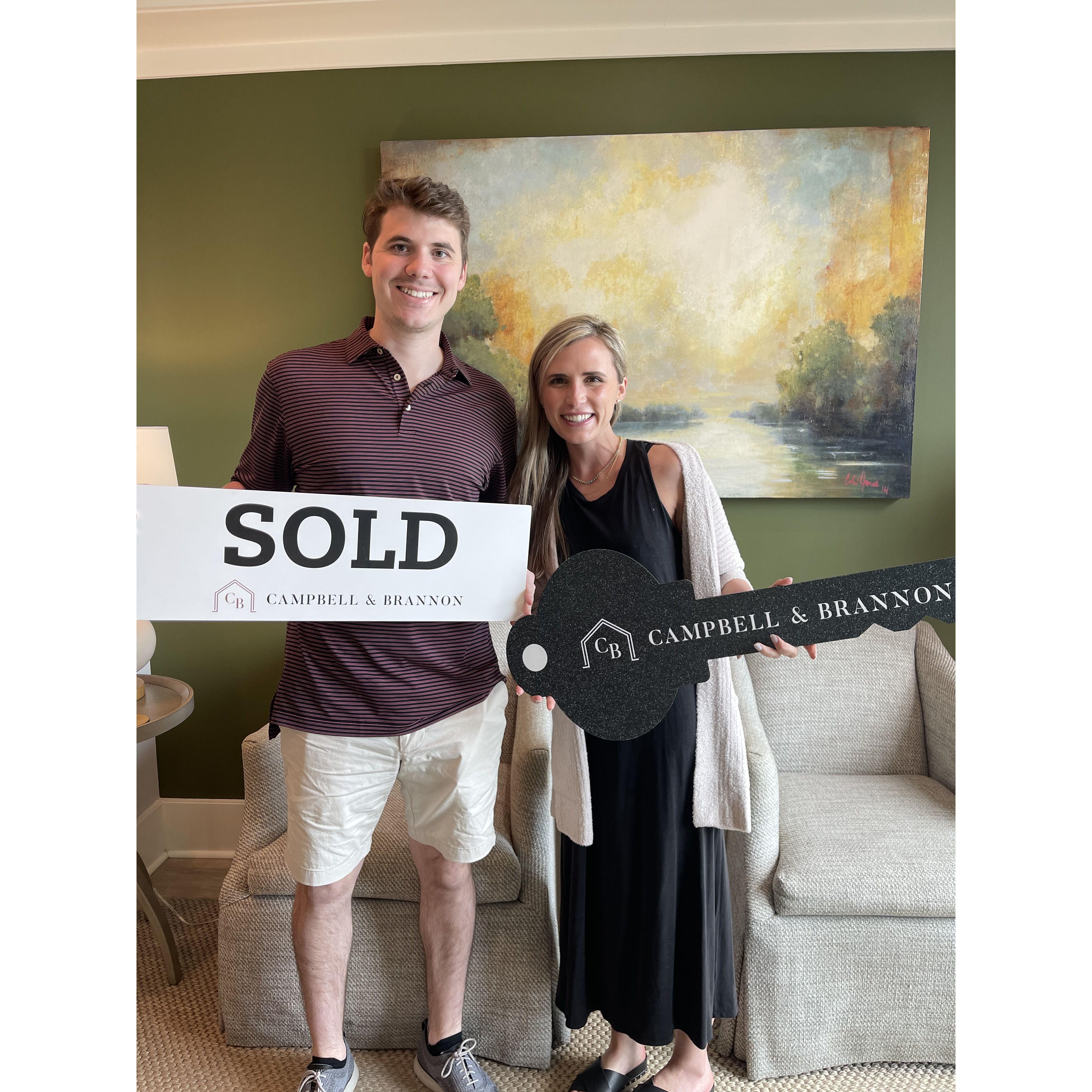 April 2022: Closing day for our first home together in Grant Park, Atlanta.