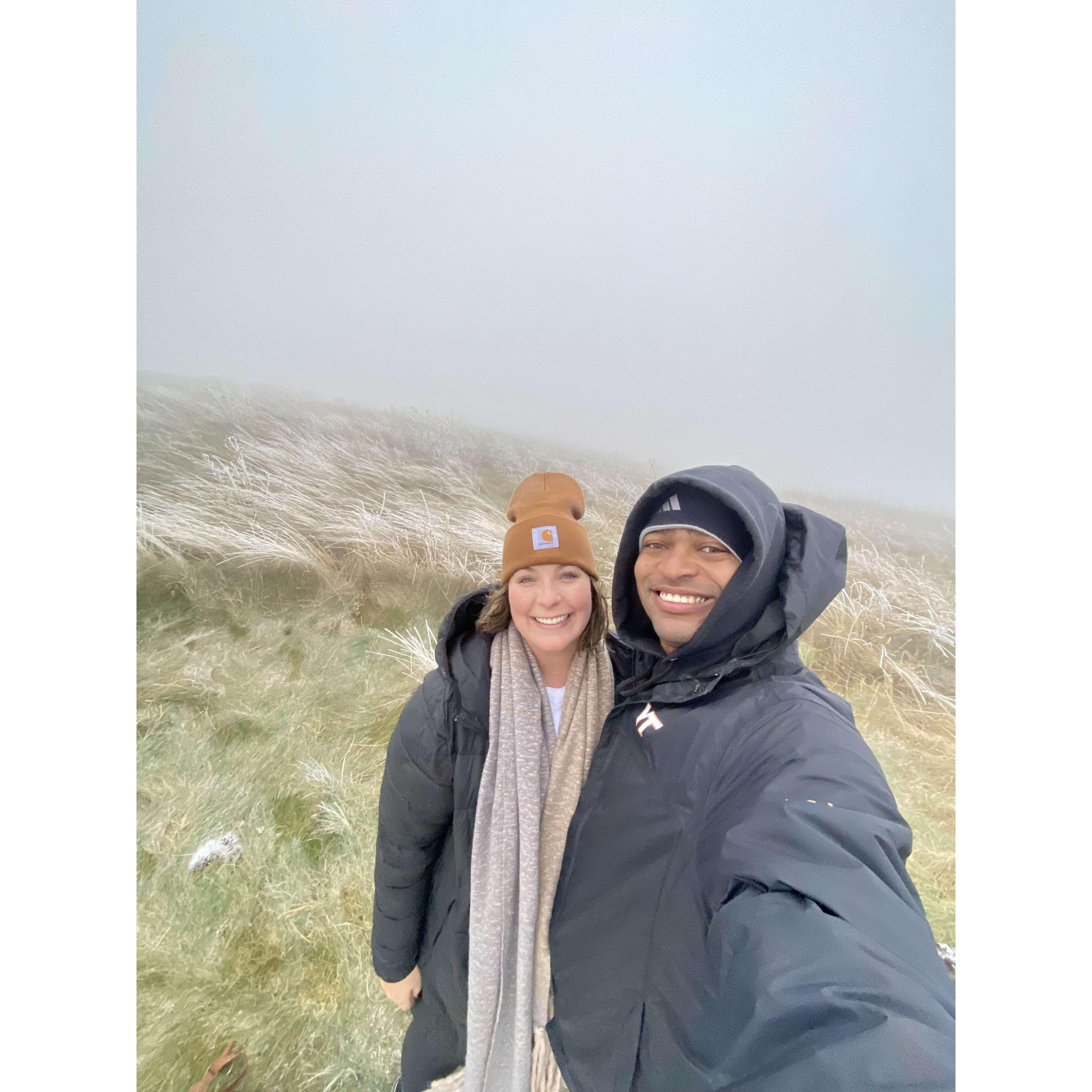 On top of Max Patch in North Carolina, one of our favorite weekend getaways!