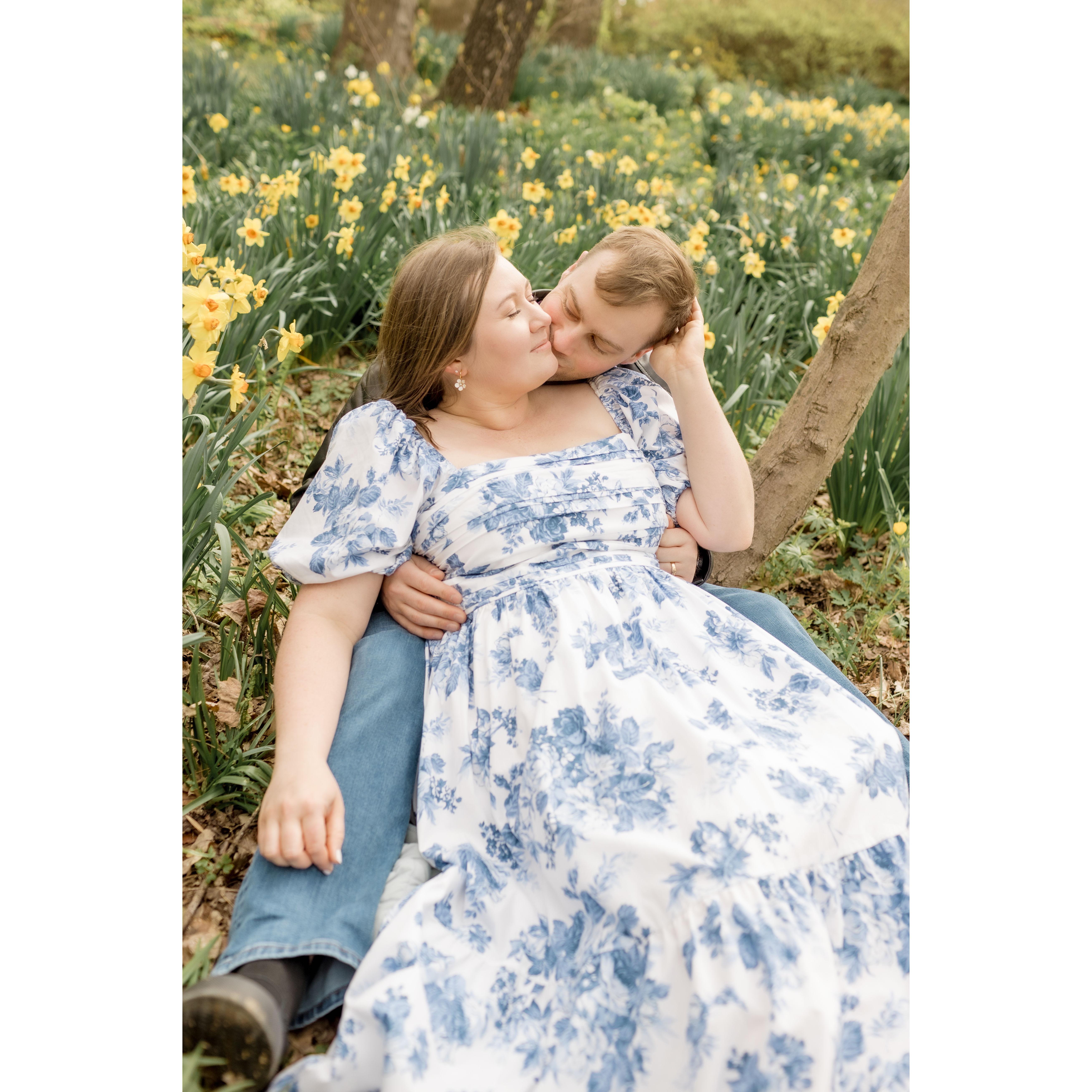 April 2024 - Sarah: The day after the civil ceremony, Rob and I had our engagement shoot