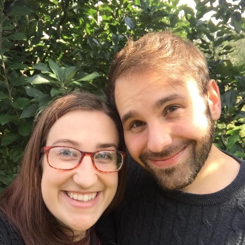 Our first picture together - Exploring Linvilla Orchards
