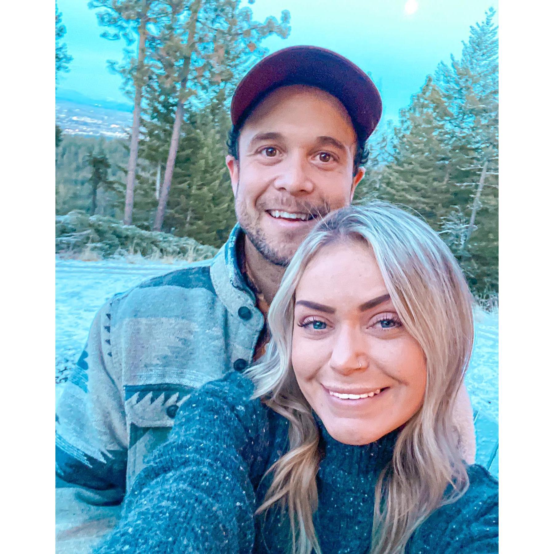 Our first snowfall up at our new house